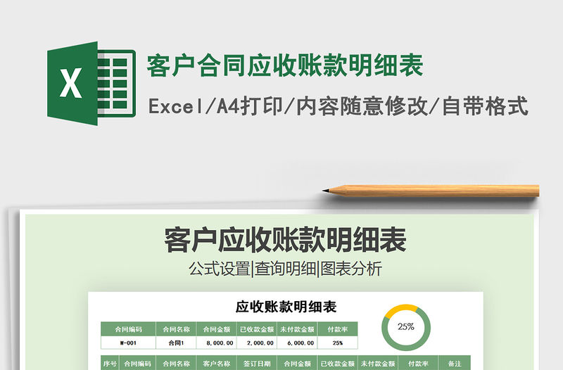 2021年客戶合同應收賬款明細表