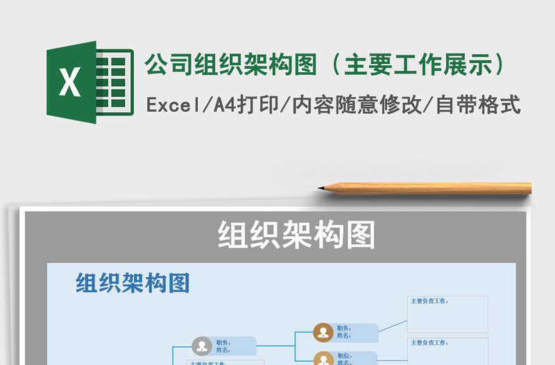 2021年公司组织架构图（主要工作展示）