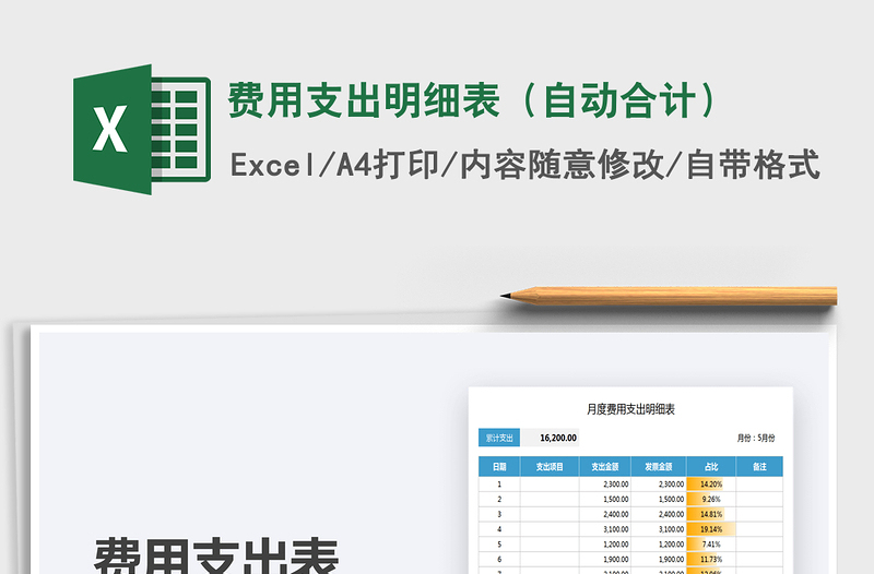 2021年費用支出明細表(自動合計)