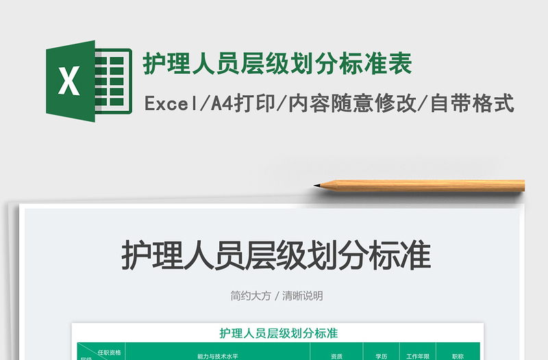 護理人員層級劃分標準表