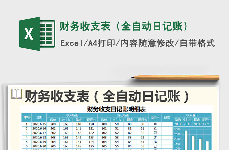 2021年財務收支表（全自動日記賬）