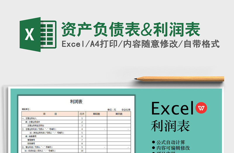 2021年資產(chǎn)負(fù)債表&利潤表