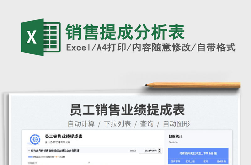 銷售提成分析表