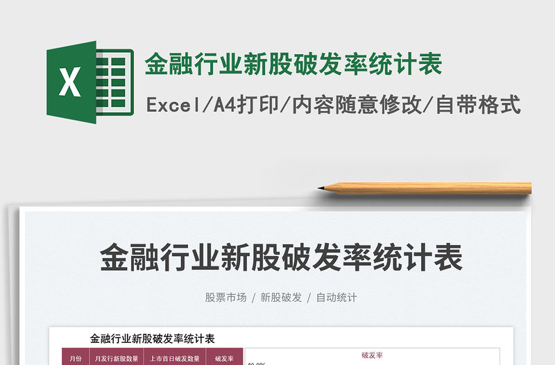 金融行業(yè)新股破發(fā)率統(tǒng)計表