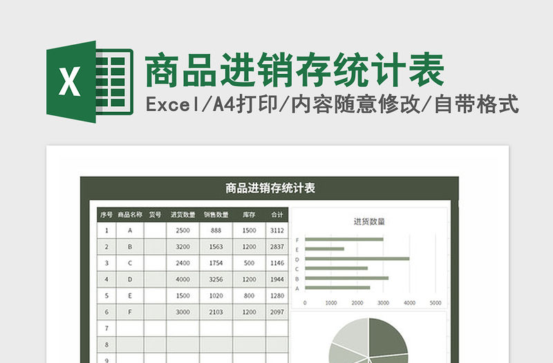 2021年商品進銷存統(tǒng)計表