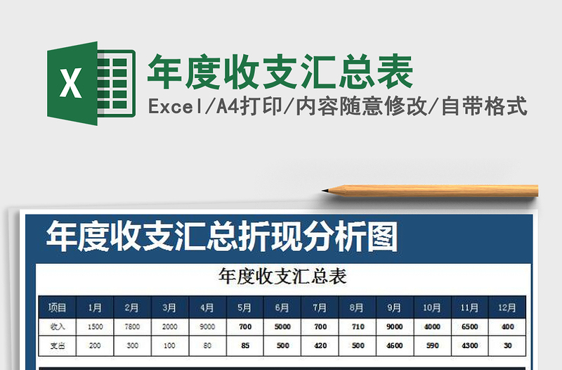 2022年度收支汇总表免费下载