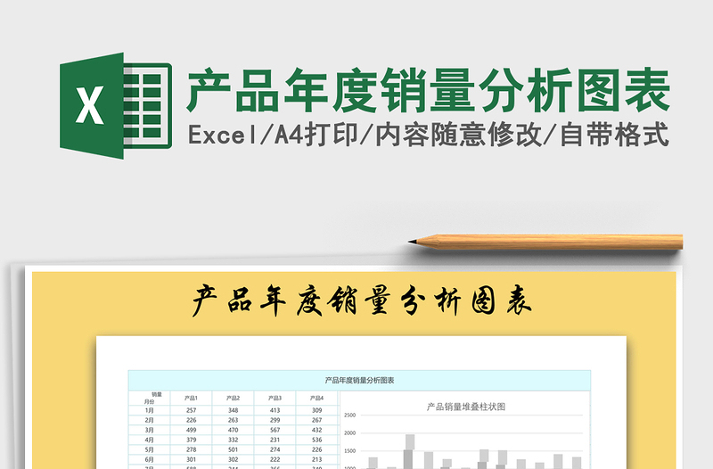 2021年產(chǎn)品年度銷量分析圖表