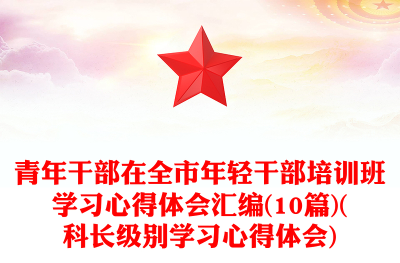 青年干部在全市年輕干部培訓(xùn)班學(xué)習(xí)心得體會(huì)匯編(10篇)(科長級(jí)別學(xué)習(xí)心得體會(huì))