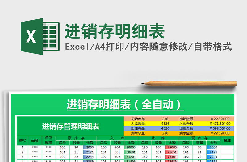 2021年進(jìn)銷存明細(xì)表