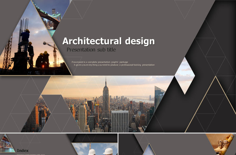 建筑工程歐美風(fēng)PPT模板