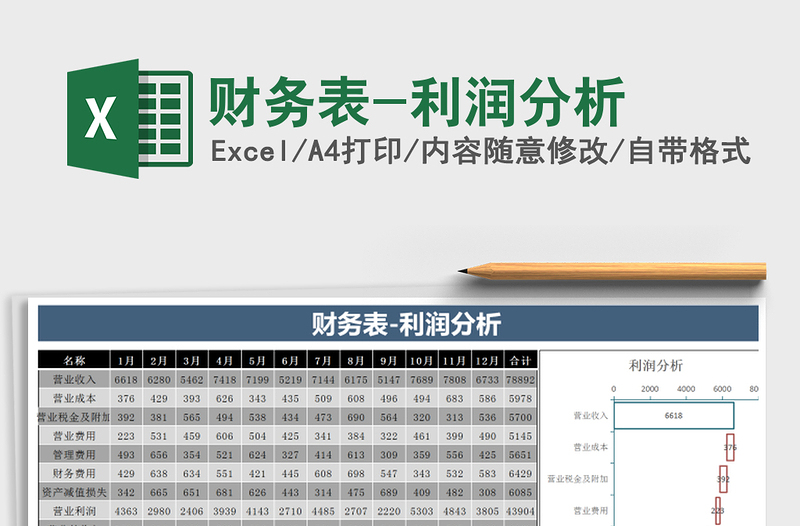 2021年财务表-利润分析