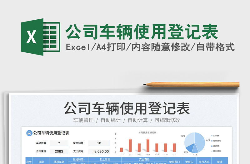 2023公司車輛使用登記表免費下載