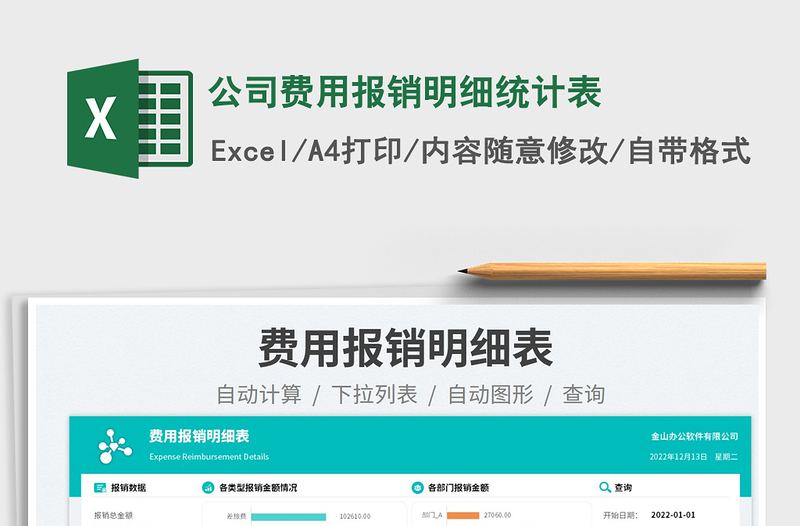 公司費用報銷明細統(tǒng)計表免費下載