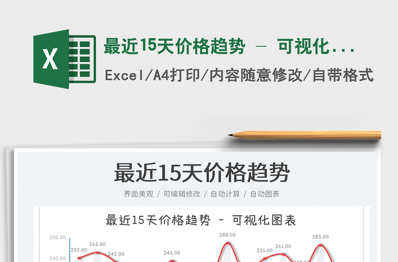 2022最近15天價(jià)格趨勢(shì) - 可視化圖表免費(fèi)下載