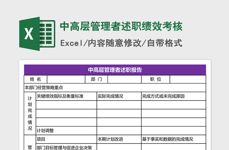 2021年中高層管理者述職績效考核