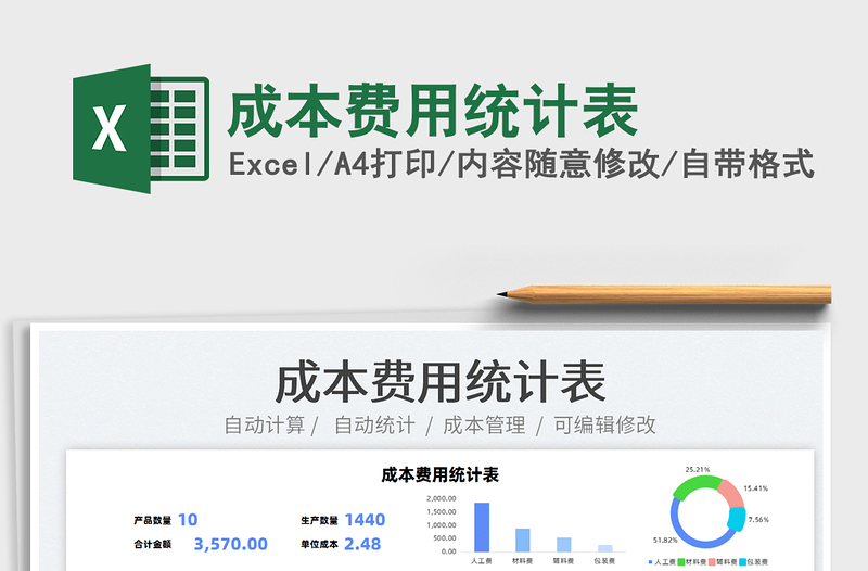 2021成本費用統(tǒng)計表免費下載