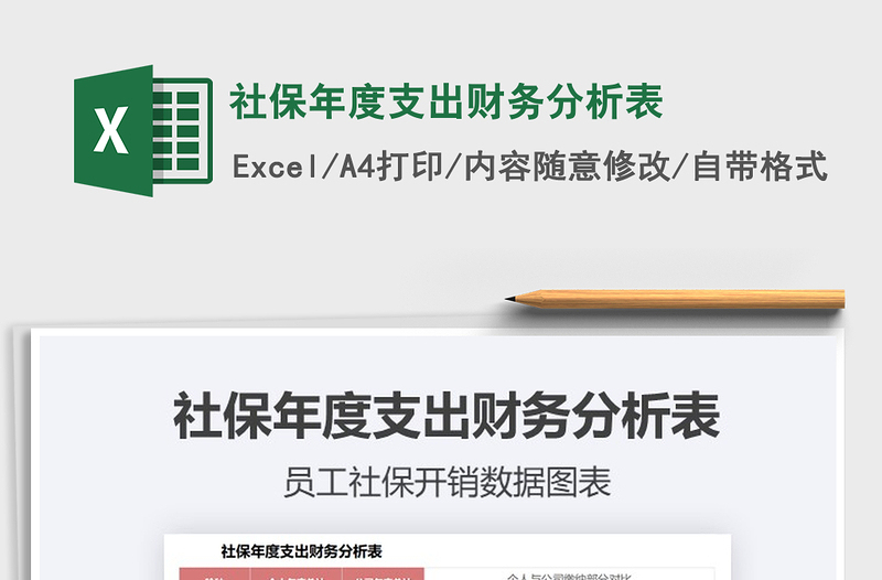 2021年社保年度支出財務(wù)分析表