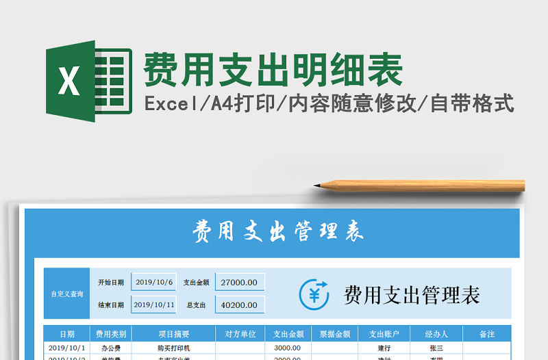 2022年費用支出明細表
