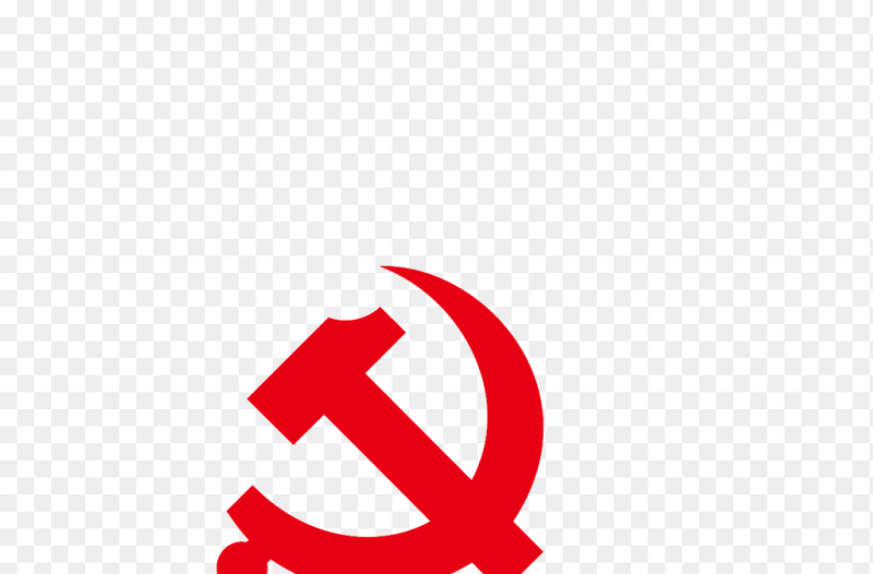 红色党徽单个平面创意设计党政免抠元素素材