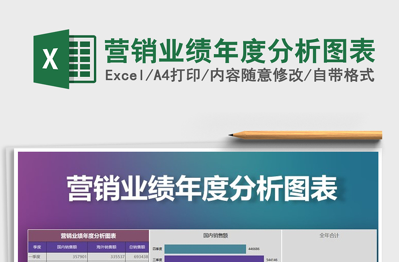 2021年?duì)I銷業(yè)績(jī)年度分析圖表