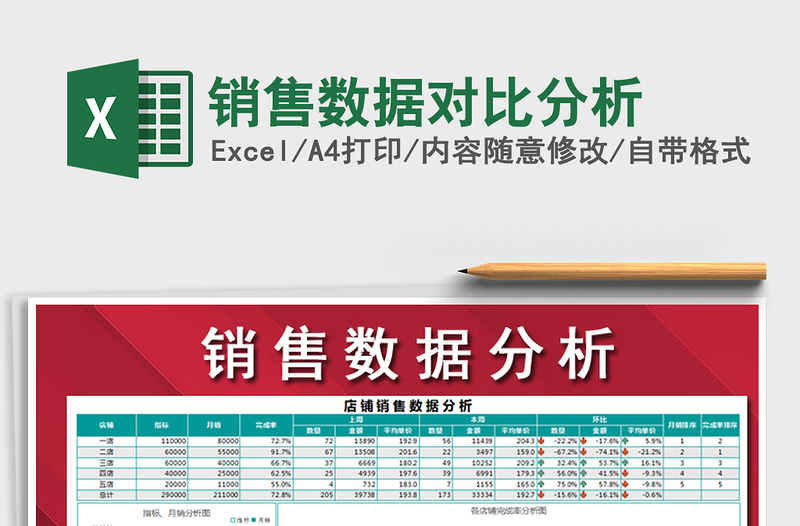 2021年銷售數(shù)據(jù)對比分析