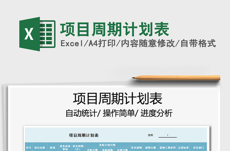 2021年項目周期計劃表