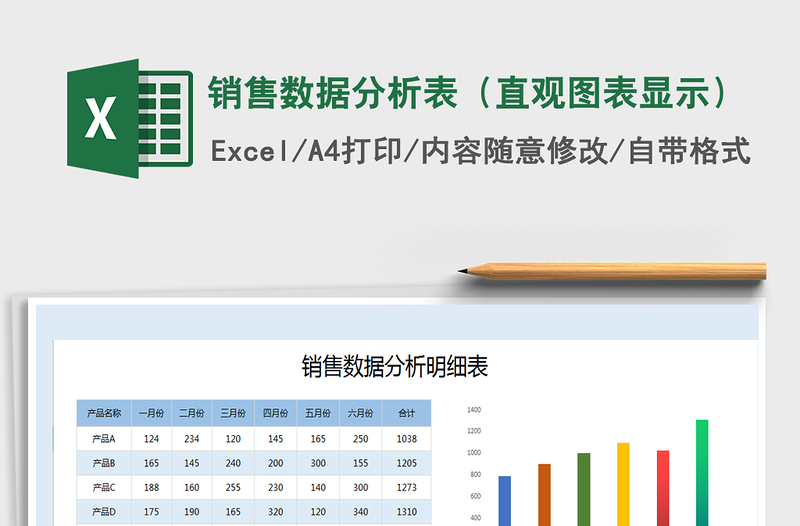 2021年销售数据分析表（直观图表显示）