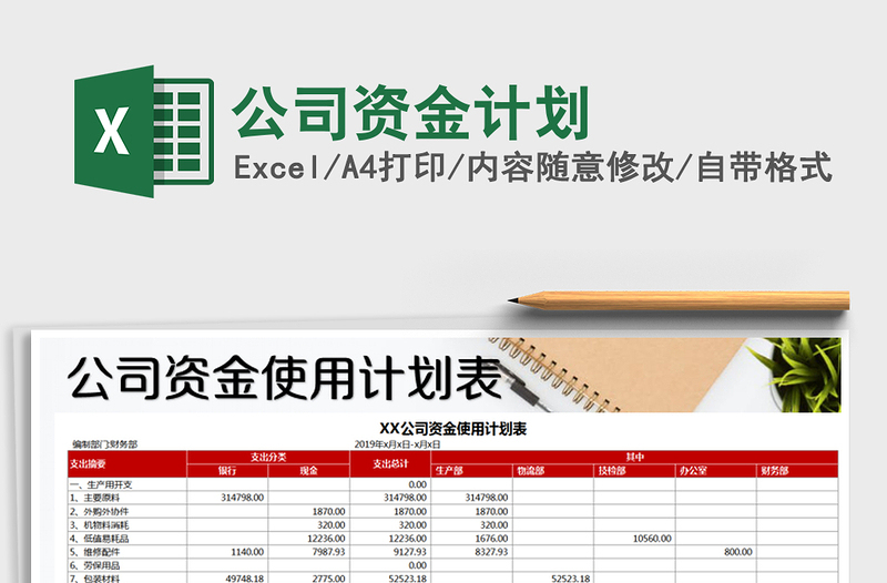 2022年公司資金計(jì)劃