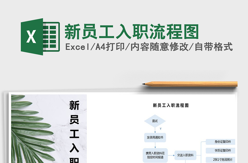 2022年新員工入職流程圖免費下載