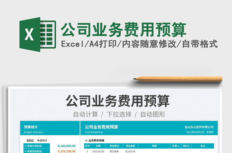 2023公司業(yè)務費用預算免費下載