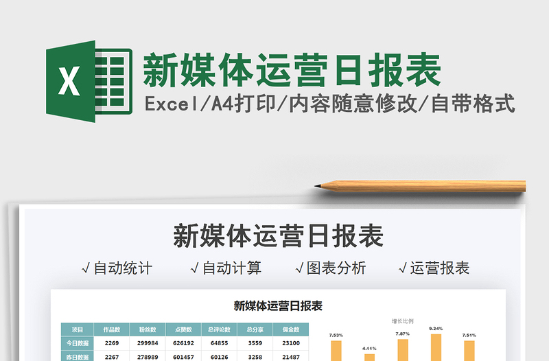 2021新媒體運(yùn)營日?qǐng)?bào)表免費(fèi)下載