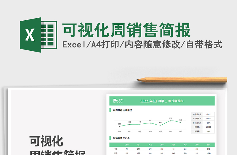 2021可視化周銷售簡報免費下載