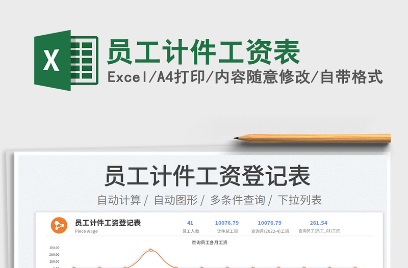 2022員工計(jì)件工資表免費(fèi)下載