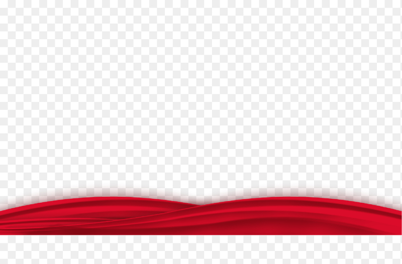 简洁质感交错的红飘带丝带党建底部装饰素材