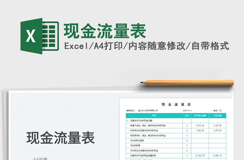 現(xiàn)金流量表