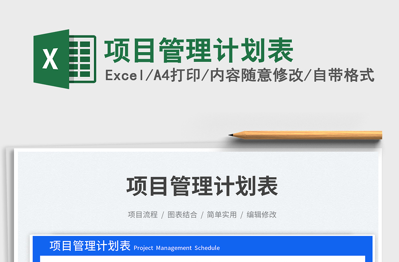 項(xiàng)目管理計(jì)劃表免費(fèi)下載
