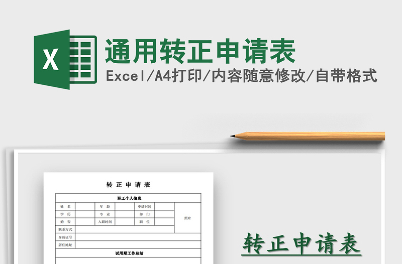 2021年通用轉(zhuǎn)正申請(qǐng)表