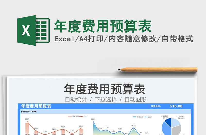 2021年度費用預算表免費下載