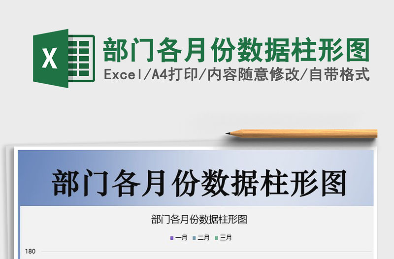 2021年部門各月份數(shù)據(jù)柱形圖