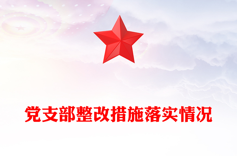 黨支部整改措施落實情況