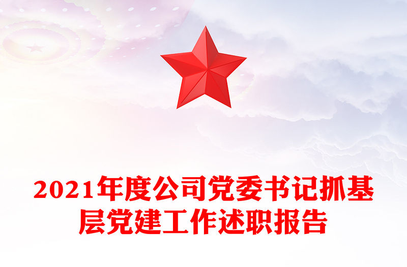 2021年度公司黨委書記抓基層黨建工作述職報告