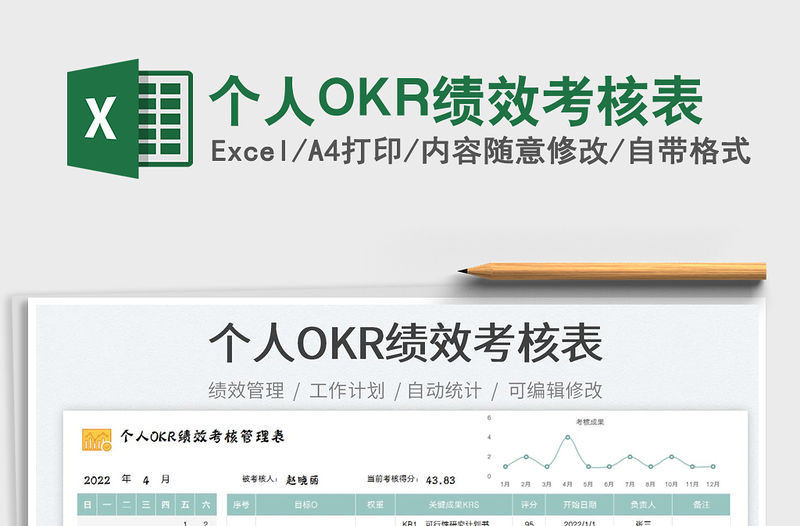 2022個人OKR績效考核表免費下載