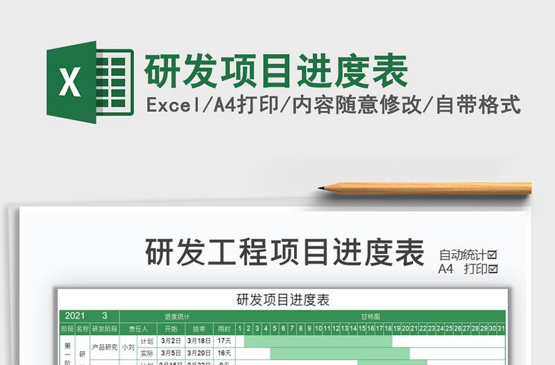 2021年研發(fā)項目進度表