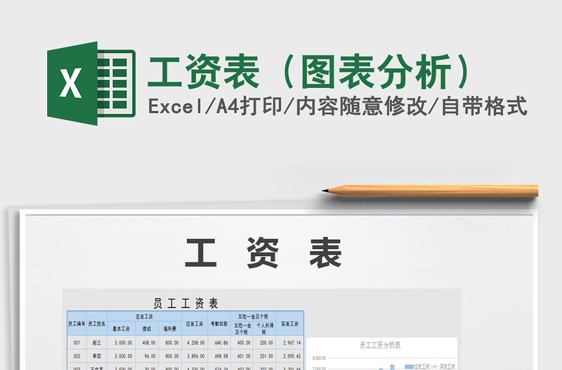 2021年工资表（图表分析）免费下载