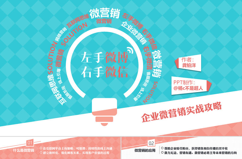 《左手微博 右手微信》企業微營銷實戰攻略ppt讀書筆記