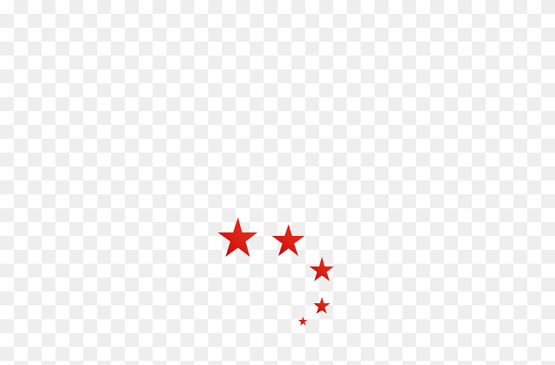 红色群星五角星装饰元素素材