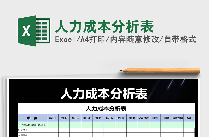 2021年人力成本分析表