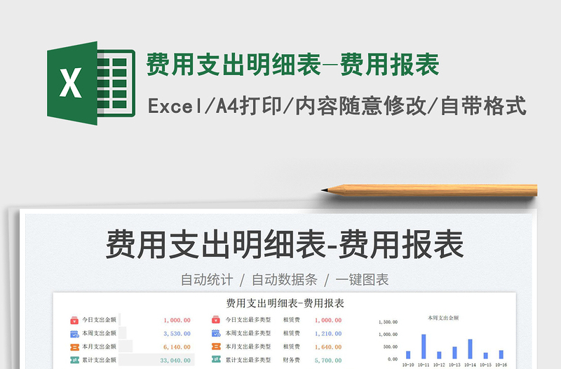 费用支出明细表-费用报表