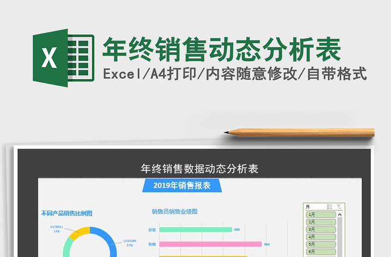 2021年年終銷售動態(tài)分析表