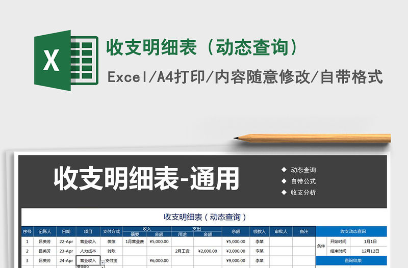 2022年收支明細表（動態查詢）